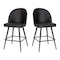 Flash Furniture 2PK 26" Black LeatherSoft Armless Counter Stool AY-1026H-26-BK-GG - alternate 8